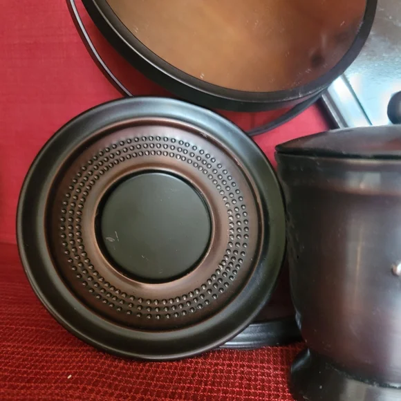 NEW! 6pc. Elegant Bronze/ Brown Metal / Ceramic Complete Bathroom Accessory Set - Picture 3 of 15